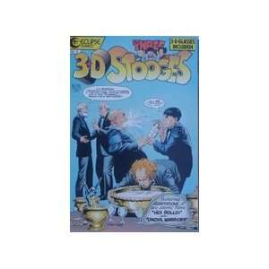 com Three Stooges 1986 Comic Book In 3D From Eclipse With Glasses #3 