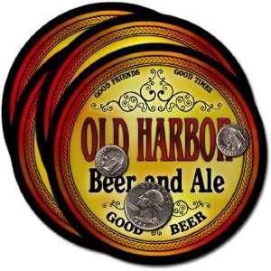  Old Harbor, AK Beer & Ale Coasters   4pk 