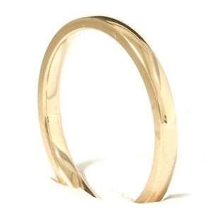   14K Yellow Gold Comfort Fit Plain Wedding Ring Band FREE SIZING New
