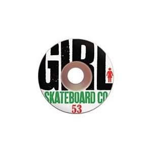  Girl Big Girl #7 53mm Skateboard Wheels (Set of 4) Sports 