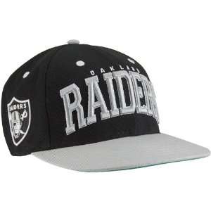  Oakland Raiders Big Text 2 Tone Flatbill Snapback Hat 