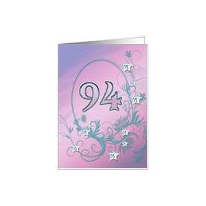    94th Birthday card with diamond stars effect Card Toys & Games