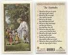 Jesus with Children   Beatitudes Holy Card (HC9 094E)   Laminated