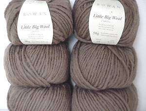ROWAN Little Big Wool Knitting Yarn   Rock   Bargain Sold by the PACK