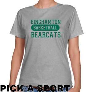 Binghamton Bearcats Ladies Ash Custom Sport Classic Fit T shirt  