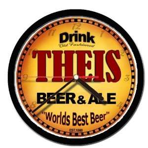  THEIS beer and ale cerveza wall clock 