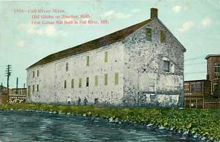 MA FALL RIVER OLD GLOBE DURFEE COTTON MILL EARLY T65611  