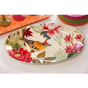  Bird Study Oval Platter