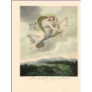   Reprint Flora dispensing Her Favors on the Earth 1799