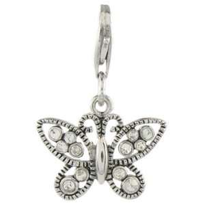   Butterfly Clip on Charm for Thomas Sabo style bracelets and necklaces