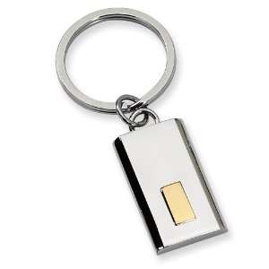    Stainless Steel 24k Gold Plating Key Chain Chisel Jewelry