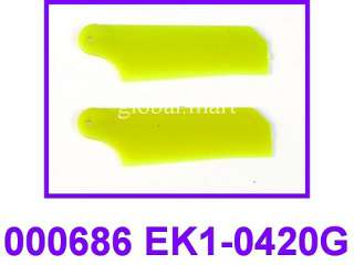 2xESky 000686 EK1 420G Tail rotor blade (Green) for Belt CP V2