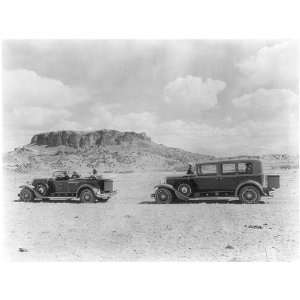    automobiles, one a convertible, Black Mesa, NM 1924