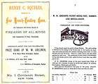 Henry C. Squires (Breech Loading Guns) c1878 Gun Catalog (NY)