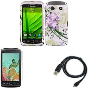  iFase Brand Blackberry Torch 9850/9860 Combo Green Lily 