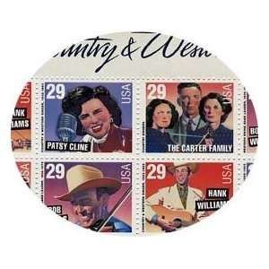  Country Music Legends 20 x 29 Cent U.S. Postage Stamps 