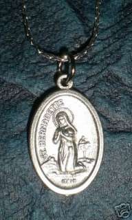 Saint Bernadette Catholic Medal Necklace Jewelry Charm  