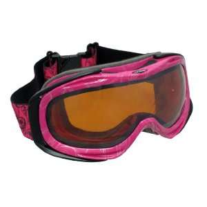  Black / Hot Pink MX / Ski Goggles Orange Lenses Sports 