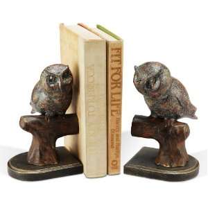  Perched Owl Bookends