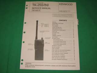 Kenwood radio service repair manual TK 255 N 255N VHF  