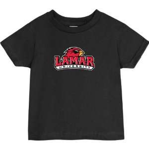  Lamar Cardinals Black Toddler/Kids Logo T Shirt Sports 