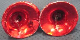 Red Mercury Glass Bell w/Clapper Christmas Ornaments  