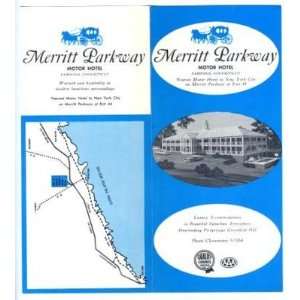    Merritt Parkway Hotel Brochure Fairfield CT 1950s 