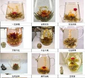 20 Balls Differe shapes Handmade Blooming Flower Tea  