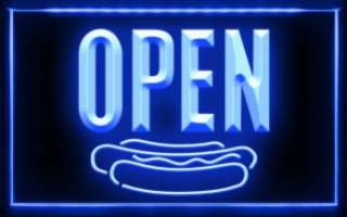 Open Hot Dog Logo Beer Bar Pub Store Neon Light Sign LED Neon OB025 