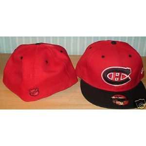   Custom New Era Hat Cap Red 7 NHL   Mens NHL Fitted And Stretch Hats