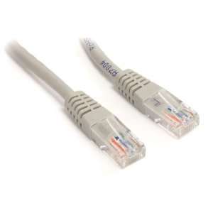   Gray Molded RJ45 UTP Cat 5e Patch Cable   10 Feet (M45PATCH10P