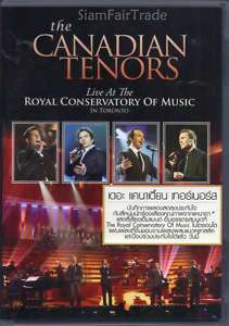 Canadian Tenors Live Royal Conservatory Thai DVD New  