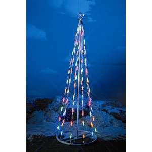   HomeBrite 4ft Multi Color Light Strand Christmas Tree