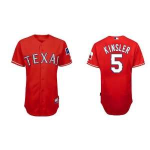 Texas Rangers 5# Ian Kinsler Red 2011 MLB Authentic Jerseys Cool Base 