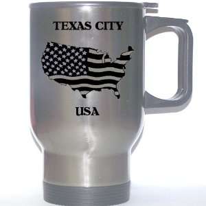 US Flag   Texas City, Texas (TX) Stainless Steel Mug 