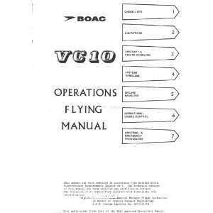  Vickers Vc 10 Aircraft Operating Flight Manual   Boac 