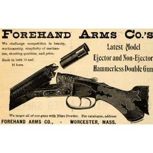  1895 Ad Forehand Arms Company Double Bullet Gun Rifles 