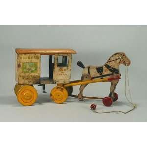  Bordens Milk Wagon & Horse Toys & Games