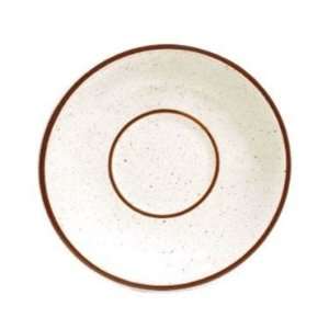  Tuxton Bahamas Brown Speckled White Coupe Saucer   6 