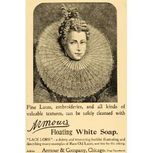   Soap Armours Ruff Collar Woman   Original Print Ad