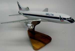 Lockheed L 1011 Delta Airlines Plane Wood Model Big FS  
