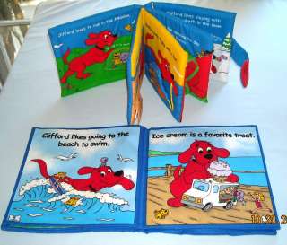 CLIFFORD the BIG RED DOG CLOTH BABY BOOKS~GR8 GIFT  