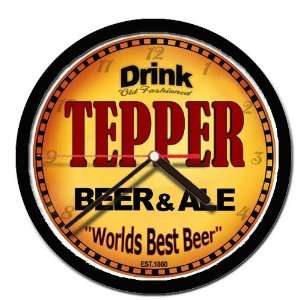  TEPPER beer and ale cerveza wall clock 