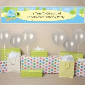  Boy Turtle   Personalized Birthday Party Banner Toys 