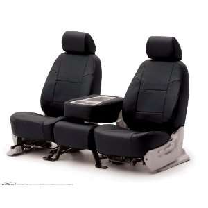  Coverking Custom Fit Seat Cover   Leatherette Solid Black 