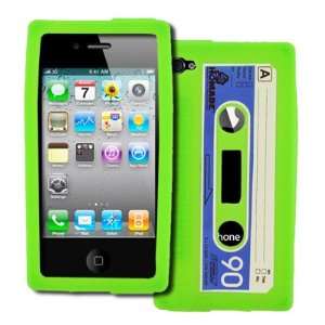   Skin Case Cover (Neon Green Cassette Tape) Cell Phones & Accessories