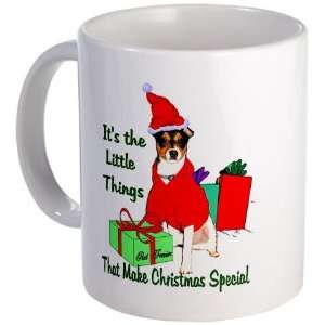 Rat Terrier Christmas Pets Mug by   Kitchen 
