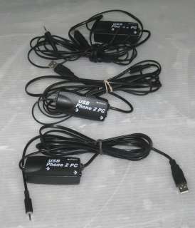 QTY 3 Konexx USB Phone 2 PC Recording Device  