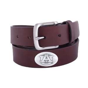  NCAA Auburn Tigers Brown Leather Concho Belt, 32 Sports 
