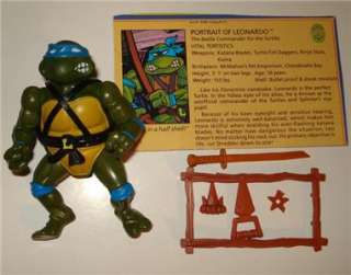 Teenage Mutant Ninja Turtles Leonardo 1988 TMNT Loose  